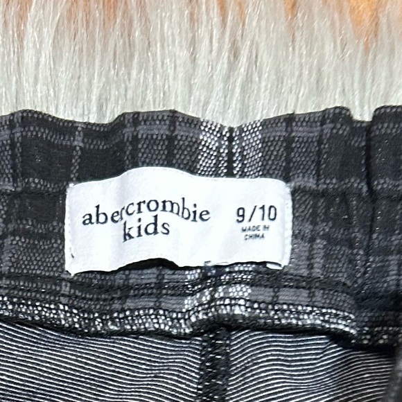Abercrombie Kids Double Knit High Rise Paperbag Waist Mini Mom Pants Sz 9/10 - Picture 4 of 4